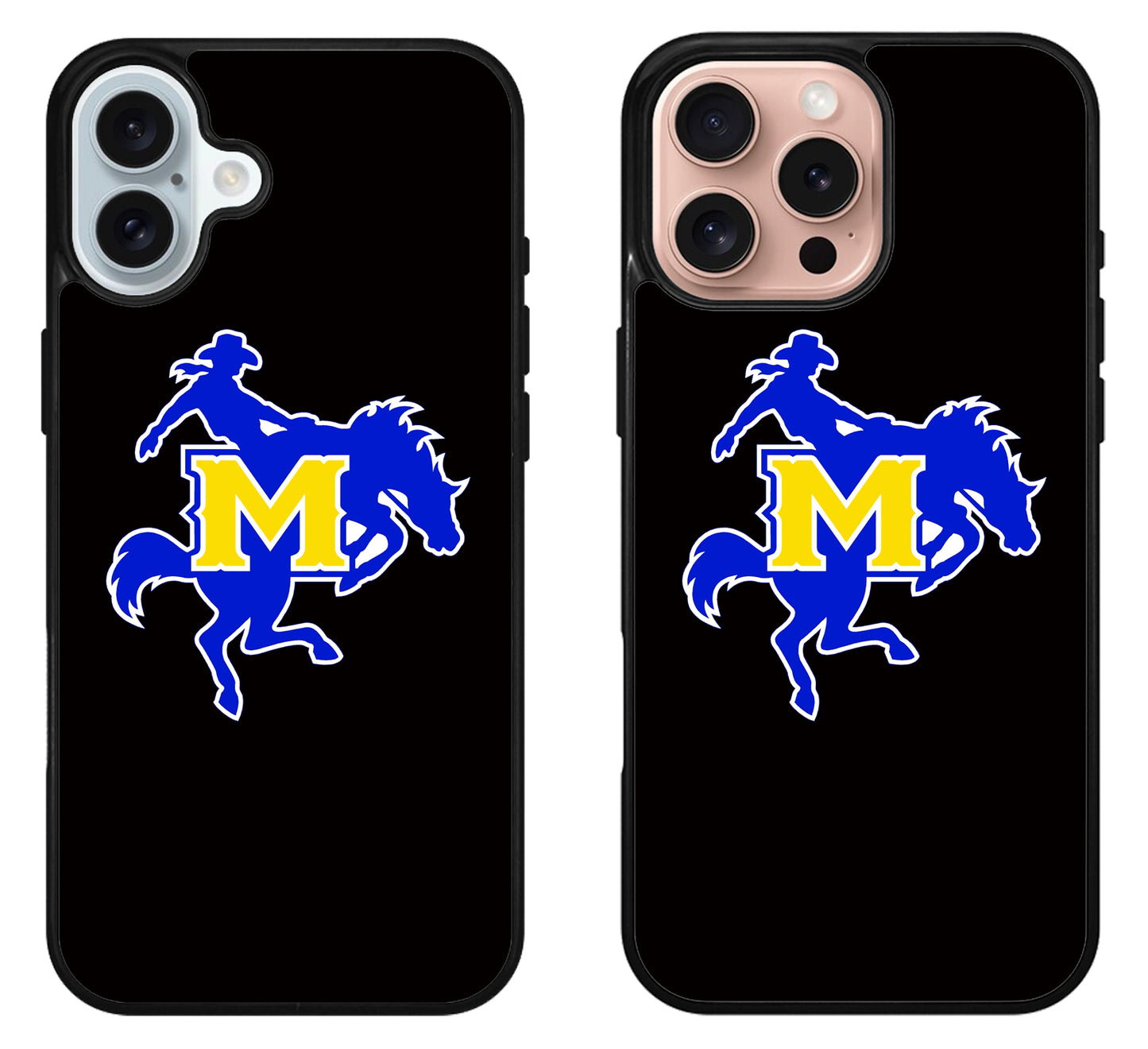 McNeese State Cowboys Black iPhone 16 | 16 Plus | 16 Pro | 16 Pro Max Case