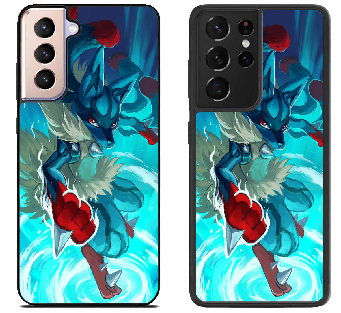 Mega Lucario Pokemon Style Samsung Galaxy S21 | S21 FE | S21+ | S21 Ultra Case