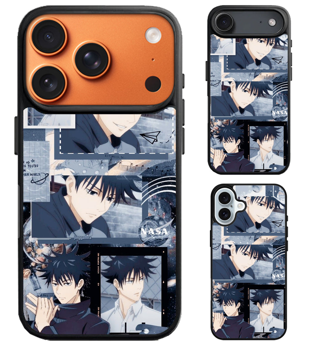 Megumi Fushiguro jujutsu kaisen Collage iPhone Air | iPhone 17 | 17 Pro | 17 Pro Max Case