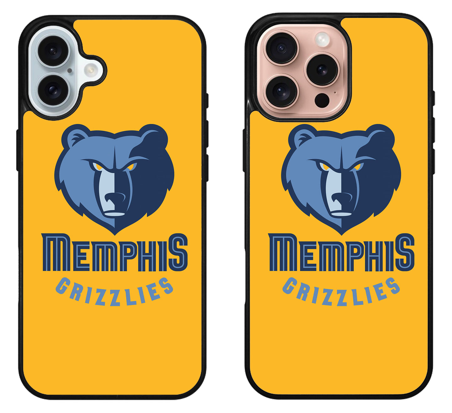 Memphis Grizzlies Logo Yellow iPhone 16 | 16 Plus | 16 Pro | 16 Pro Max Case