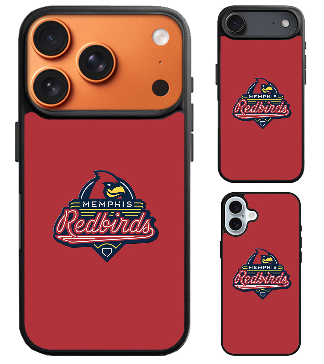 Memphis Redbirds Red iPhone Air | iPhone 17 | 17 Pro | 17 Pro Max Case
