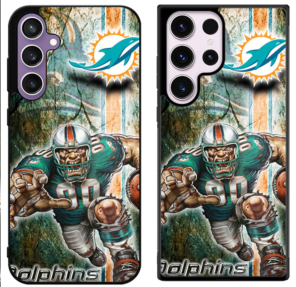 Miami Dolphins Background Samsung Galaxy S24 | S24+ | S24 Ultra Case