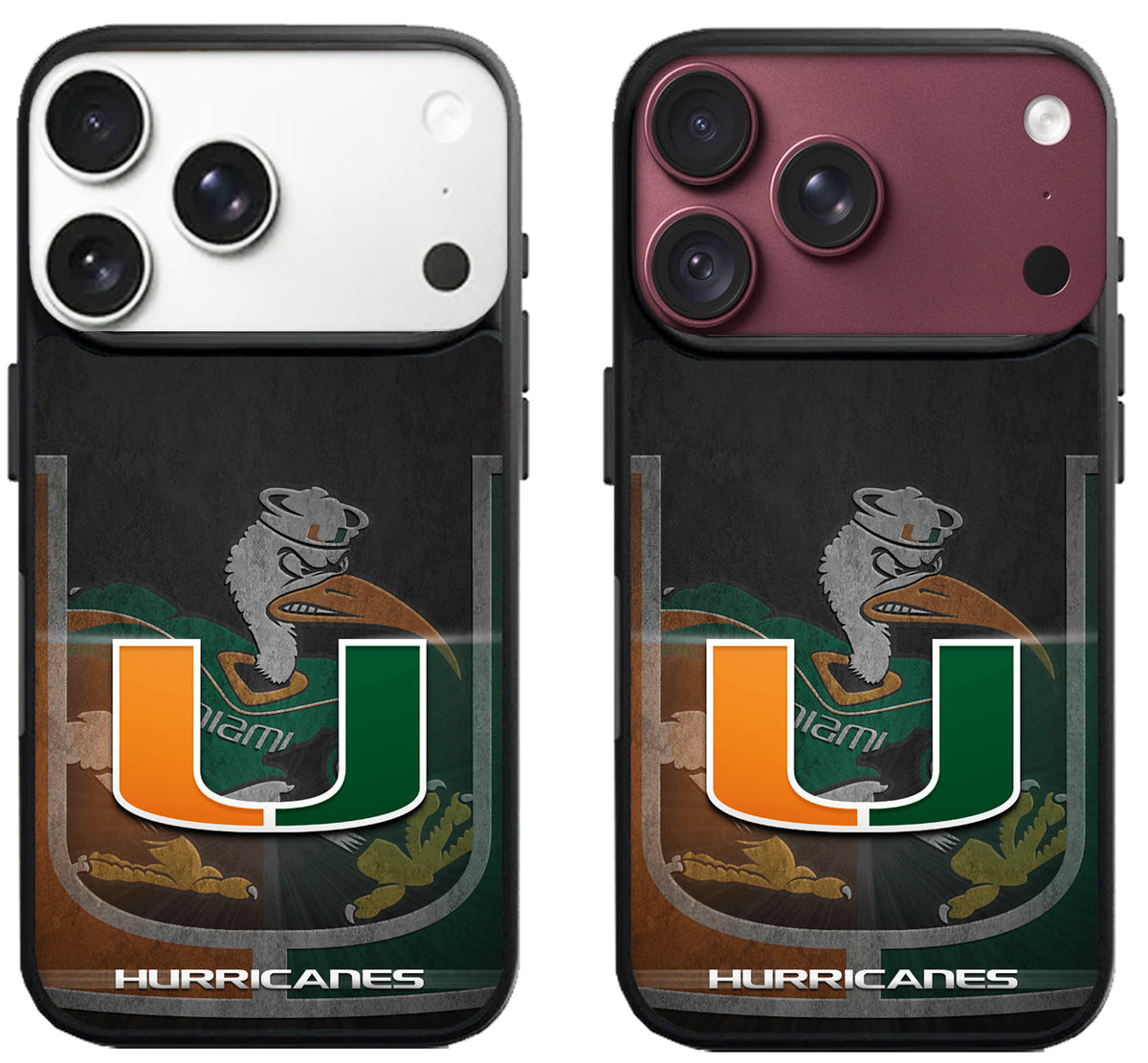 Miami Hurricanes Background iPhone 18 Pro | 18 Pro Max Case