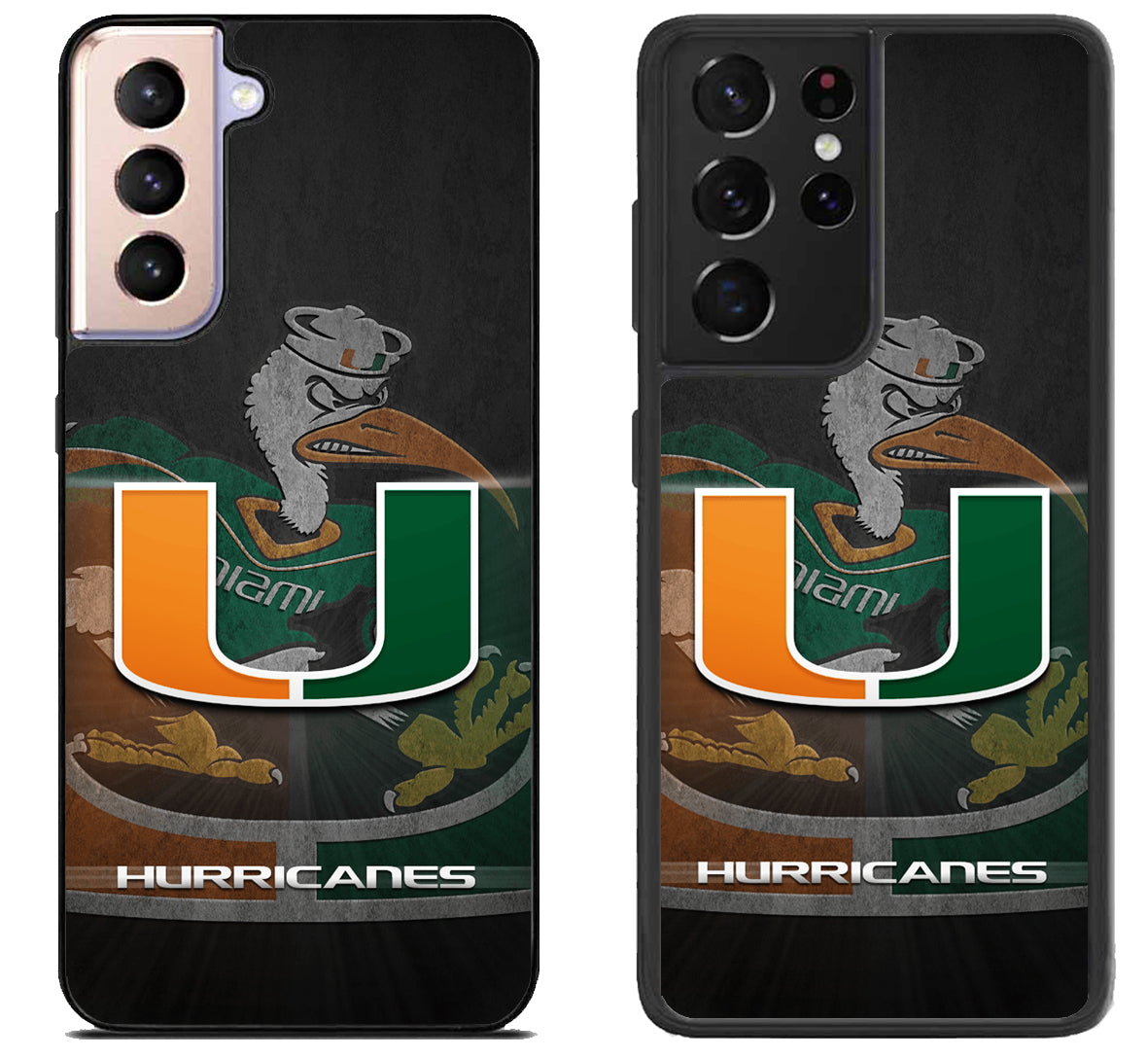 Miami Hurricanes Background Samsung Galaxy S21 | S21 FE | S21+ | S21 Ultra Case