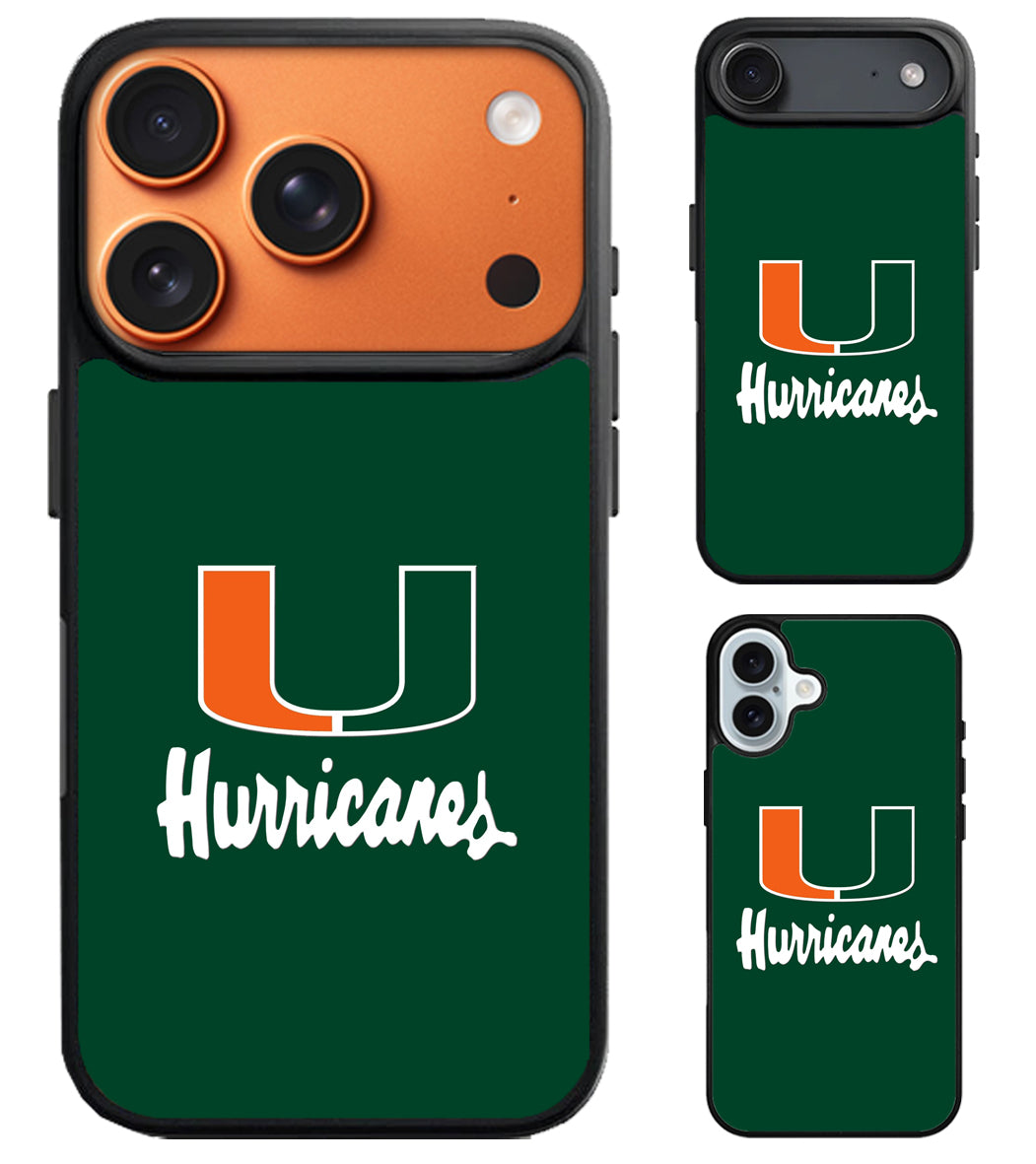 Miami Hurricanes Cool iPhone Air | iPhone 17 | 17 Pro | 17 Pro Max Case