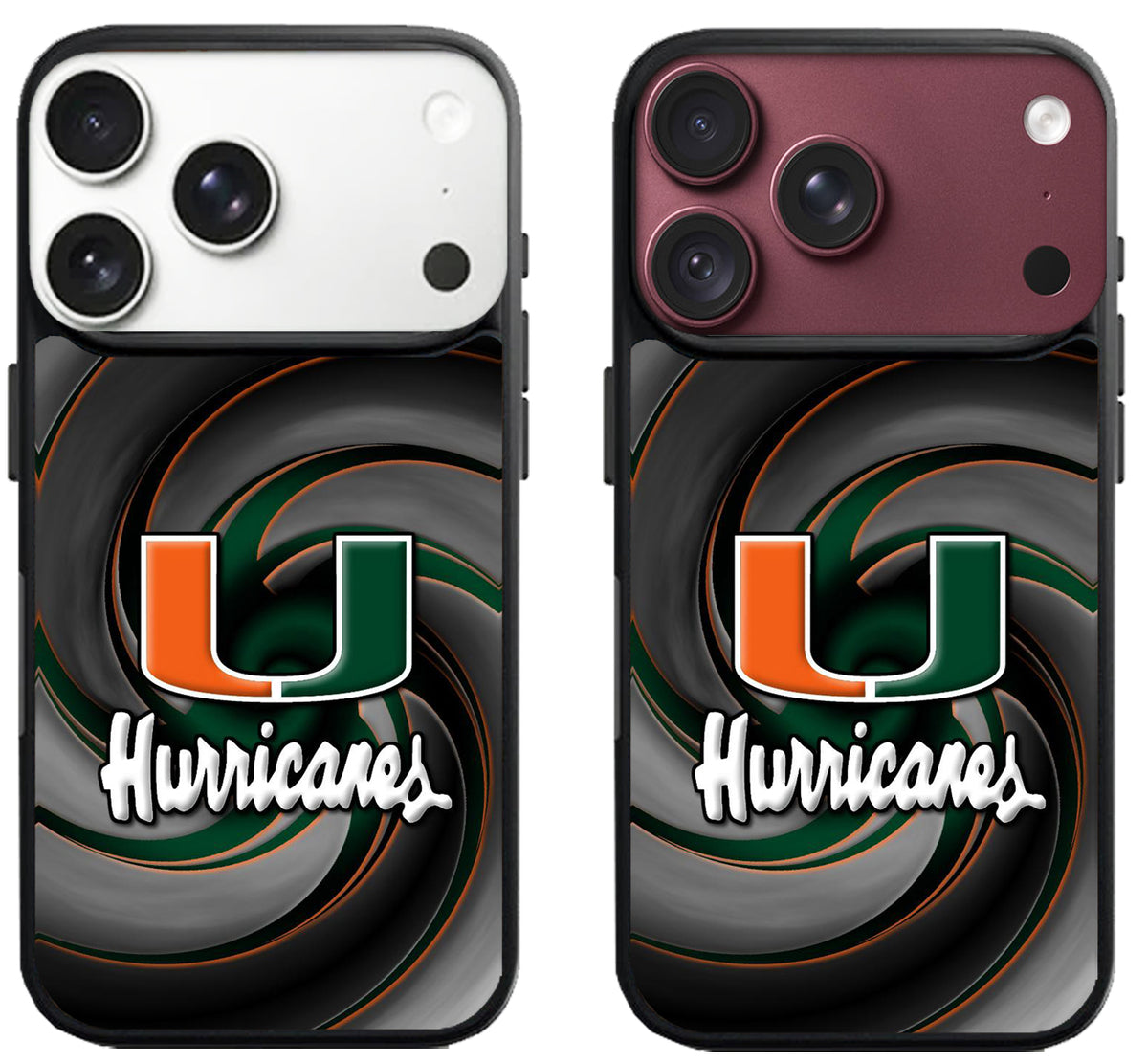 Miami Hurricanes Logo Wallpaper iPhone 18 Pro | 18 Pro Max Case