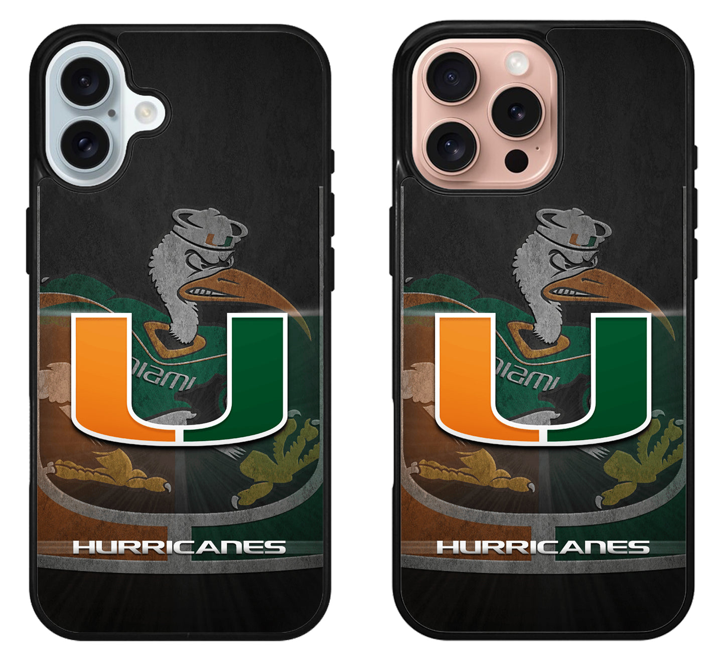 Miami Hurricanes Logo iPhone 16 | 16 Plus | 16 Pro | 16 Pro Max Case