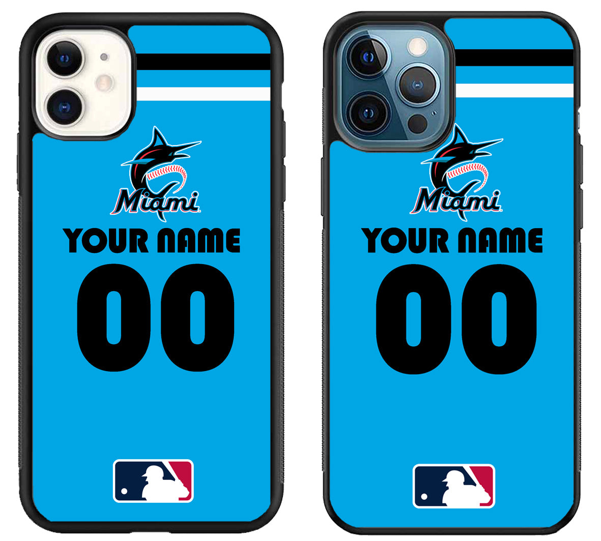 Custom Personalized Miami Marlins MLB iPhone 11 | 11 Pro | 11 Pro Max Case