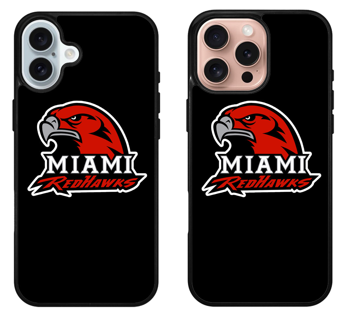 Miami RedHawks Black iPhone 16 | 16 Plus | 16 Pro | 16 Pro Max Case