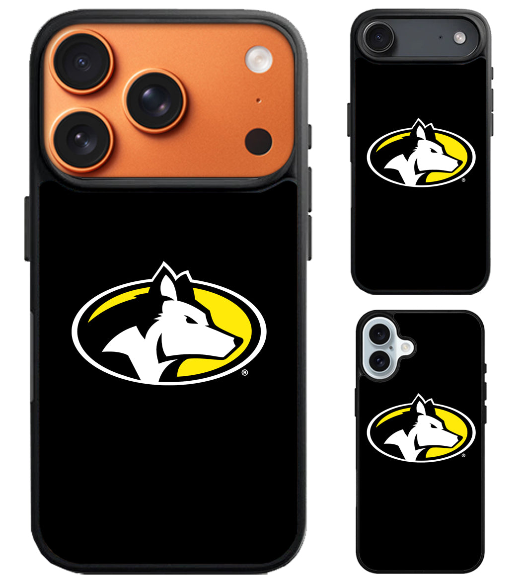Michigan Tech Huskies Black iPhone Air | iPhone 17 | 17 Pro | 17 Pro Max Case