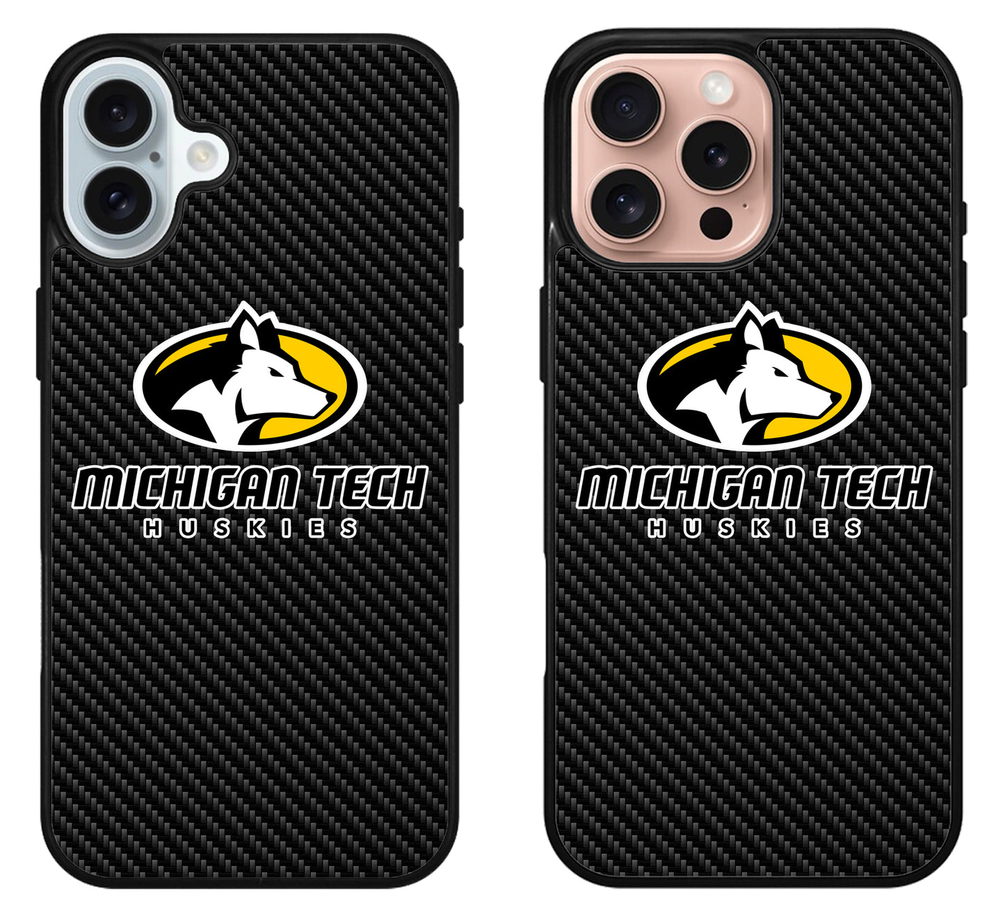 Michigan Tech Huskies Carbon iPhone 16 | 16 Plus | 16 Pro | 16 Pro Max Case