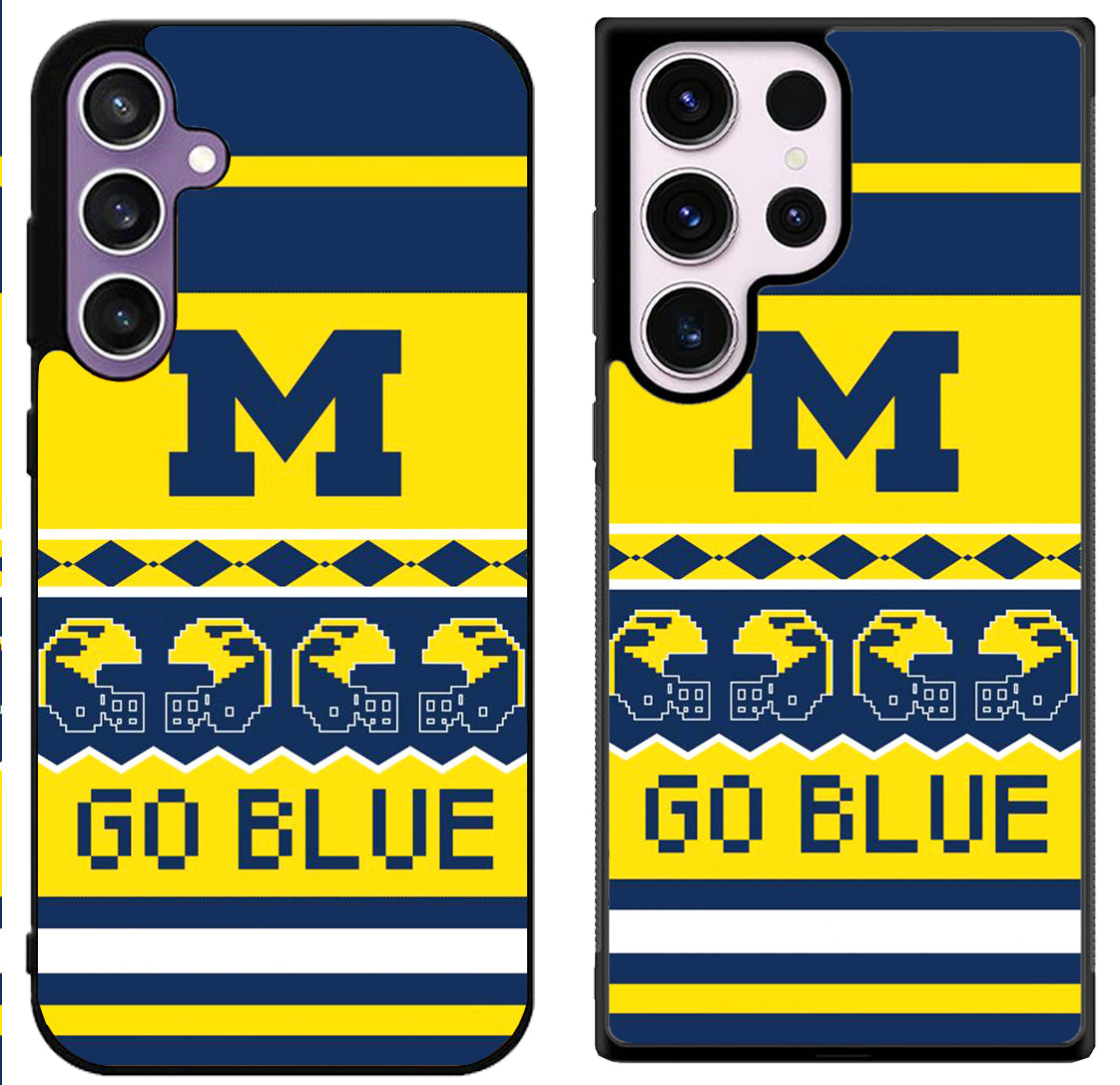 Michigan Wolverines Go Blue Samsung Galaxy S24 | S24+ | S24 Ultra Case