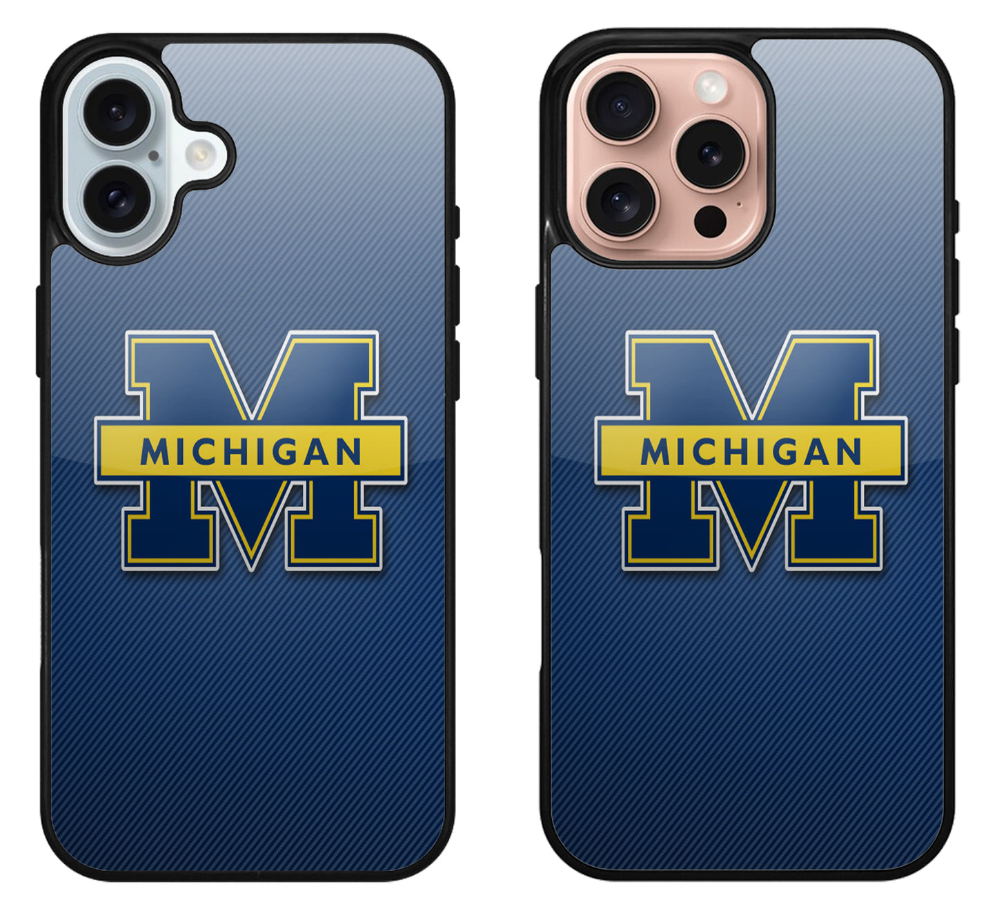 Michigan Wolverines Logo iPhone 16 | 16 Plus | 16 Pro | 16 Pro Max Case