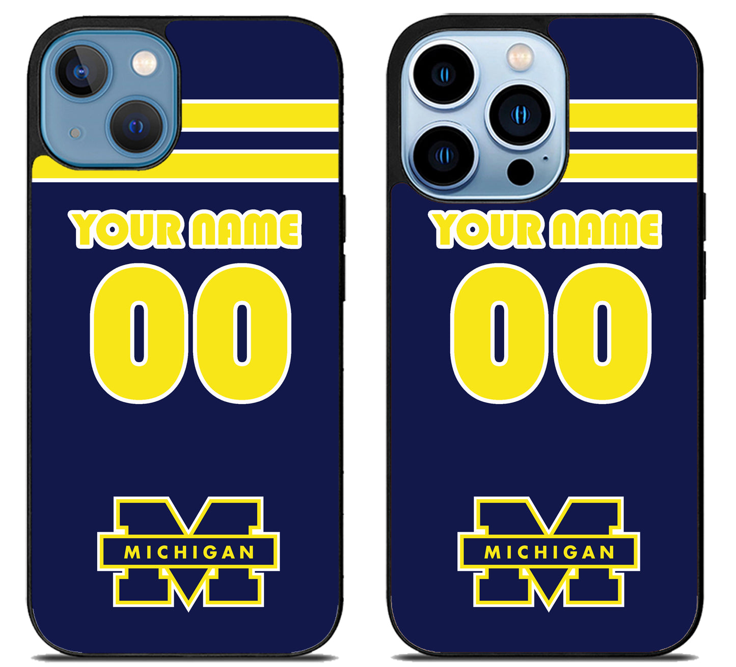 Custom Personalized Michigan Wolverines iPhone 13 | 13 Mini | 13 Pro | 13 Pro Max Case