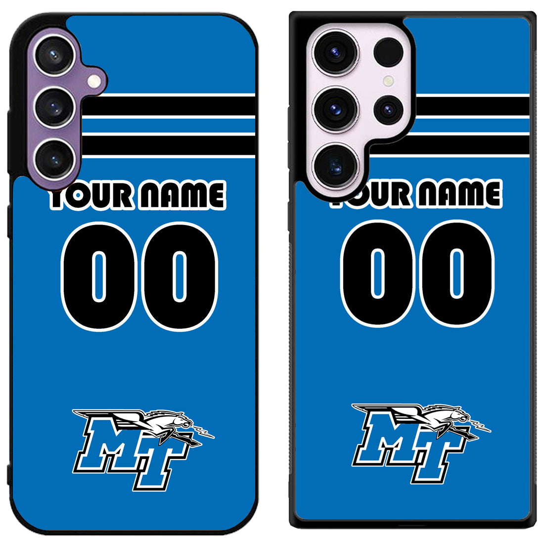 Custom Personalized Middle Tennessee Blue Raiders Samsung Galaxy S24 | S24+ | S24 Ultra Case