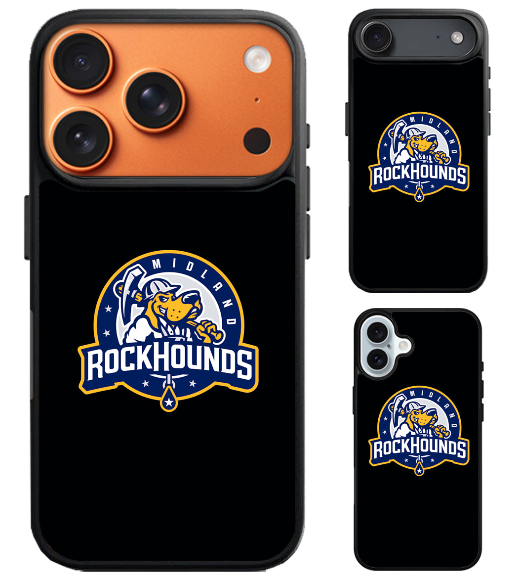 Midland RockHounds Black iPhone Air | iPhone 17 | 17 Pro | 17 Pro Max Case