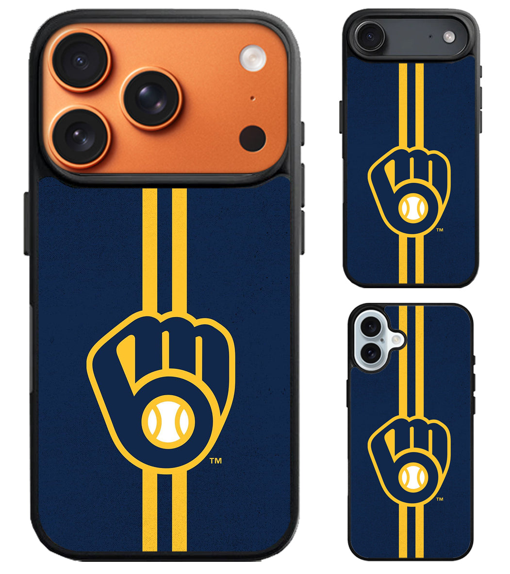 Milwaukee Brewers Stripe iPhone Air | iPhone 17 | 17 Pro | 17 Pro Max Case