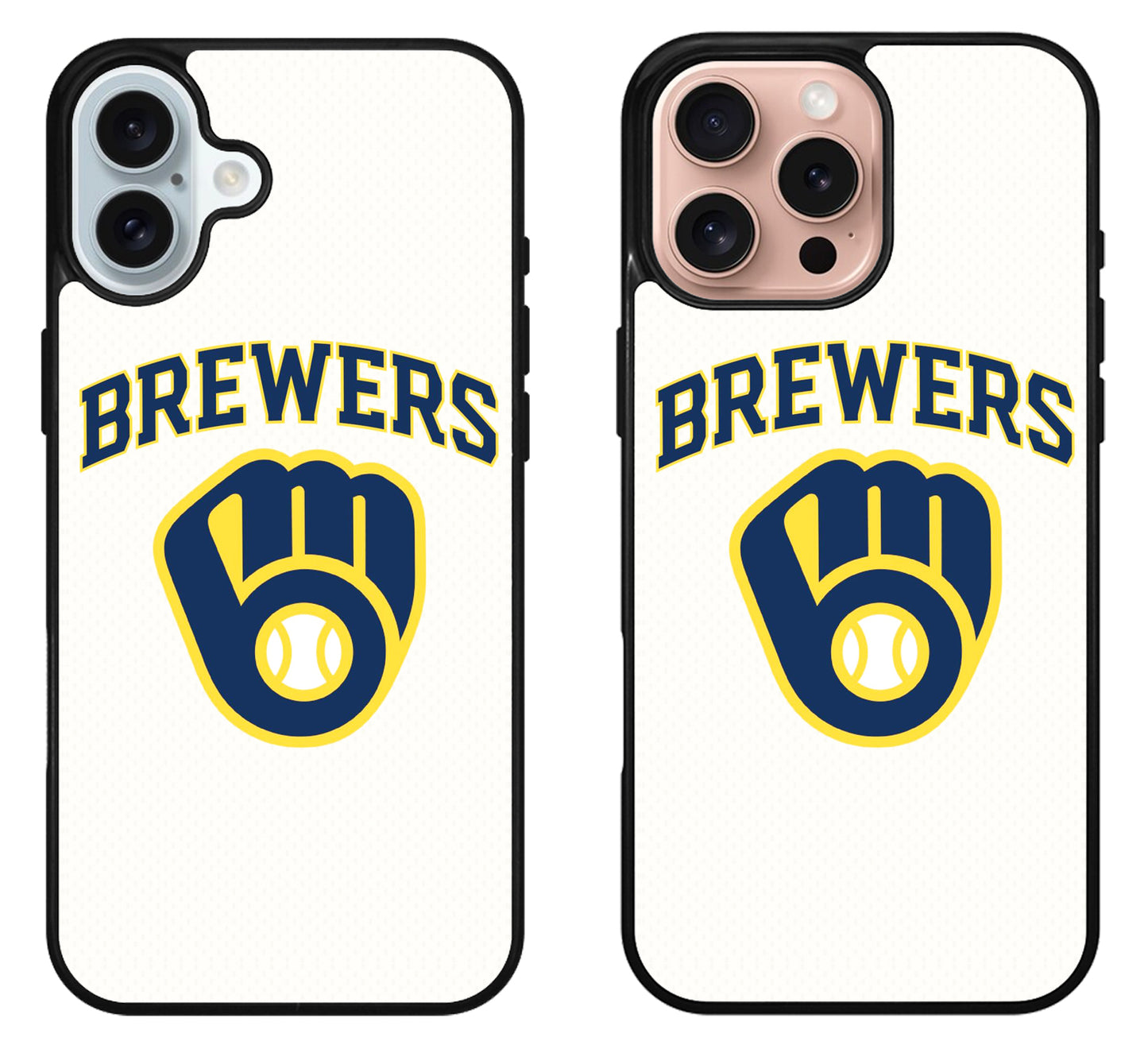 Milwaukee Brewers White iPhone 16 | 16 Plus | 16 Pro | 16 Pro Max Case