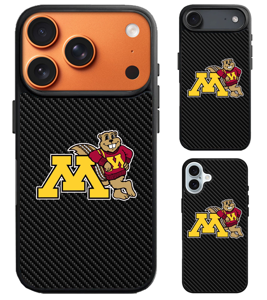 Minnesota Golden Gophers Carbon iPhone Air | iPhone 17 | 17 Pro | 17 Pro Max Case