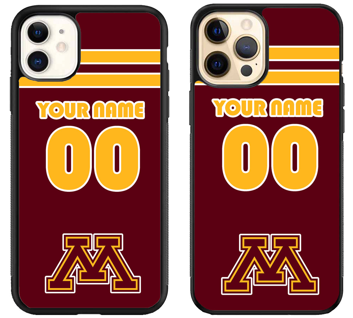 Custom Personalized Minnesota Golden Gophers iPhone 12 | 12 Mini | 12 Pro | 12 Pro Max Case