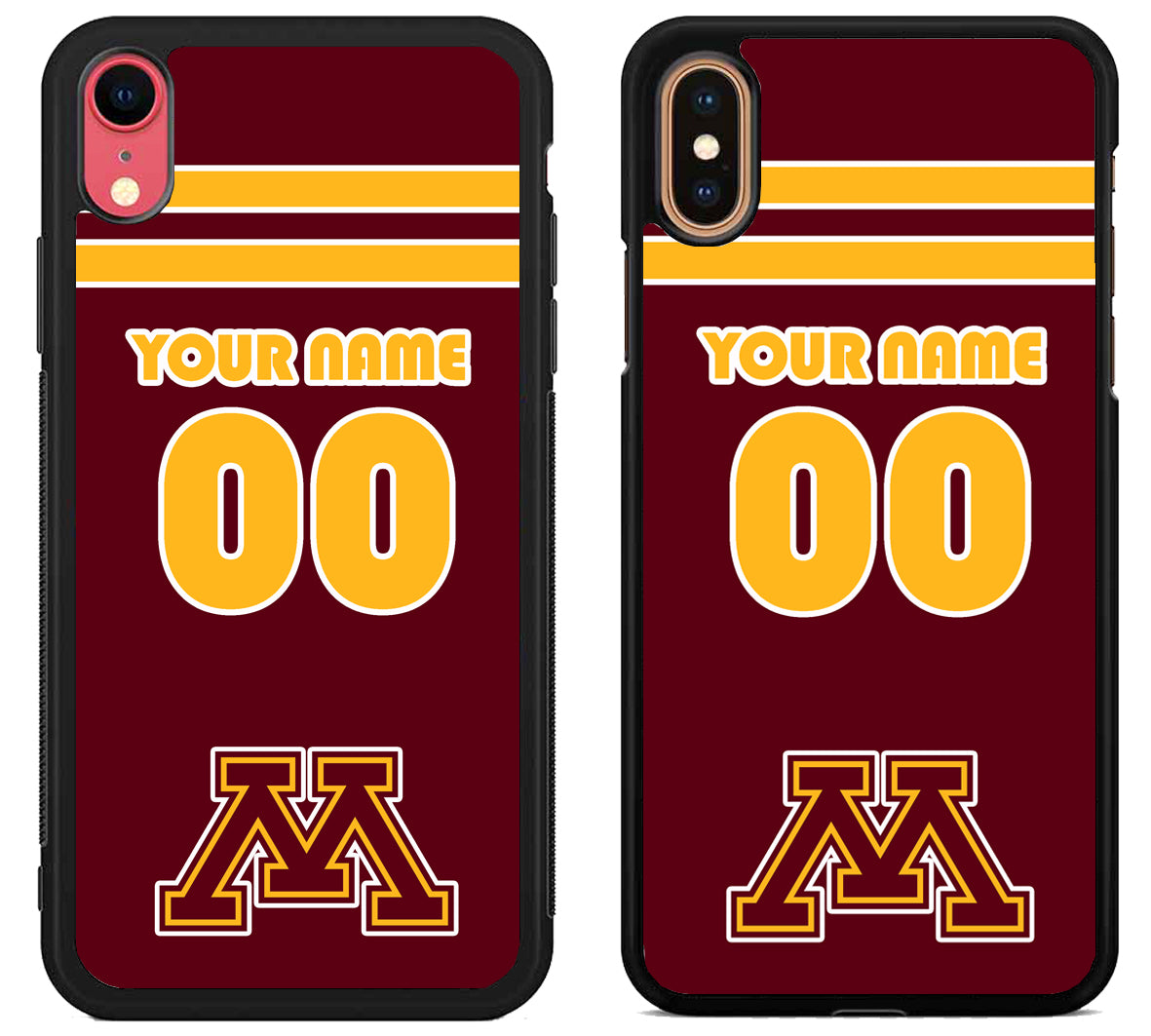 Custom Personalized Minnesota Golden Gophers iPhone X | Xs | Xr | Xs Max Case