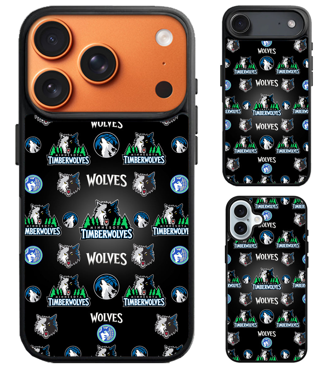 Minnesota Timberwolves Collage iPhone Air | iPhone 17 | 17 Pro | 17 Pro Max Case
