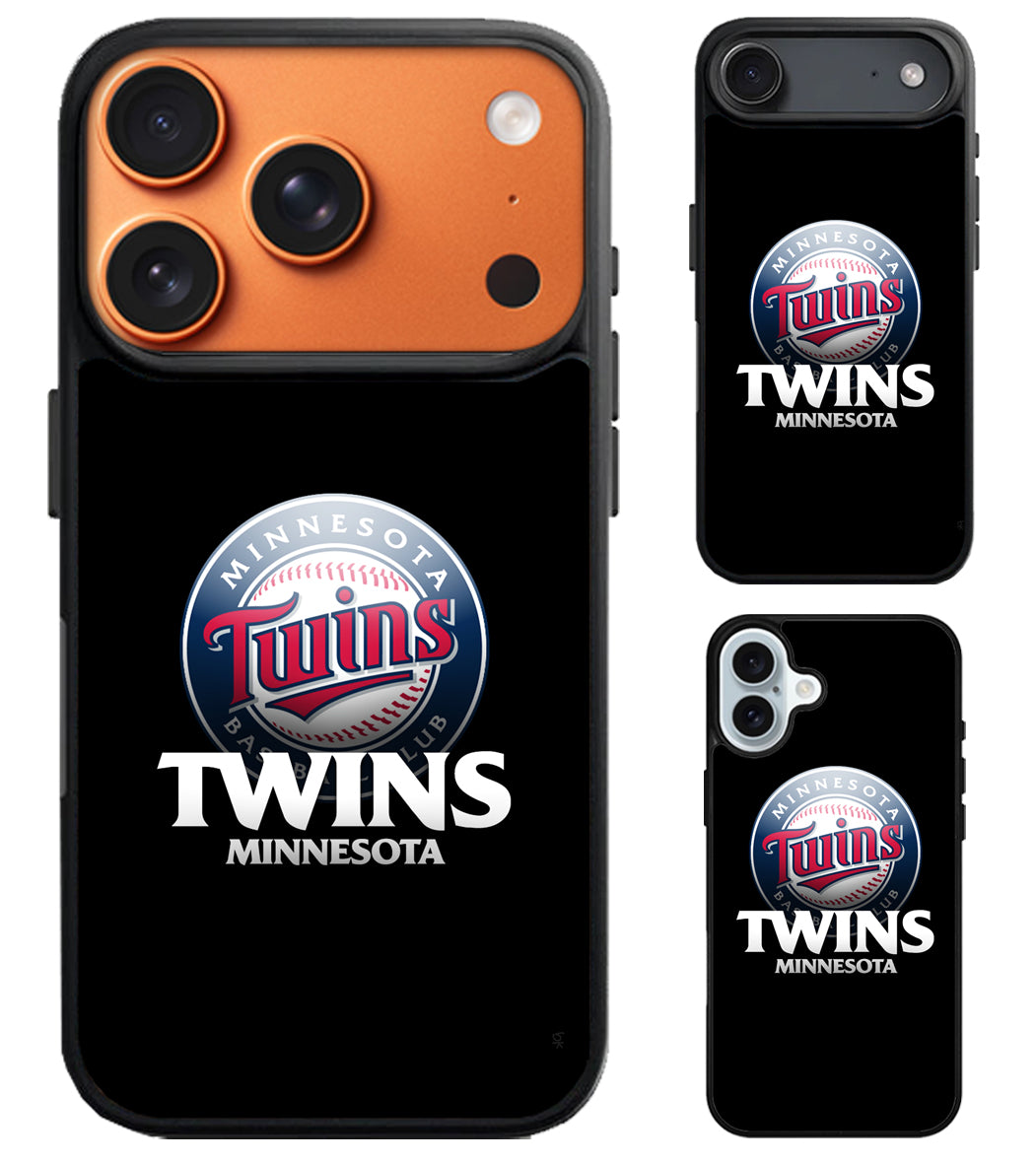 Minnesota Twins Black Style iPhone Air | iPhone 17 | 17 Pro | 17 Pro Max Case