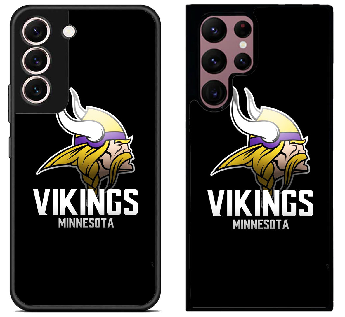 Minnesota Vikings Black Samsung Galaxy S22 | S22+ | S22 Ultra Case