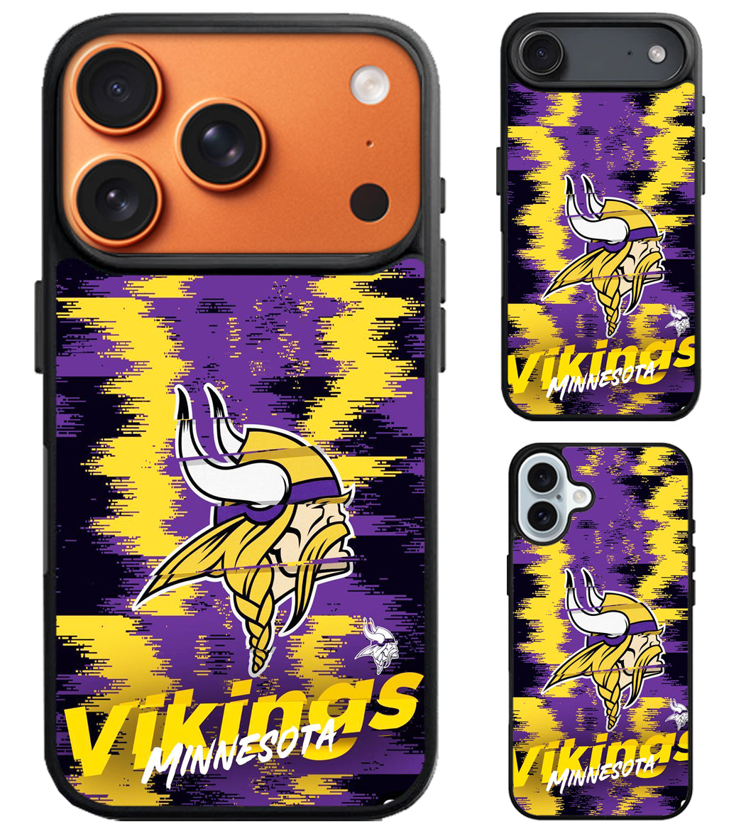 Minnesota Vikings Colorfull iPhone Air | iPhone 17 | 17 Pro | 17 Pro Max Case