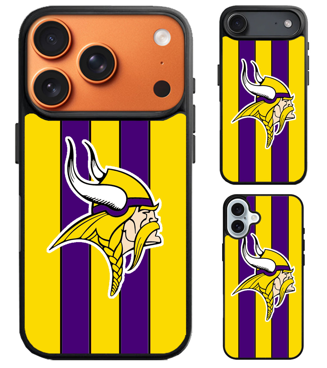 Minnesota Vikings Stripe iPhone Air | iPhone 17 | 17 Pro | 17 Pro Max Case