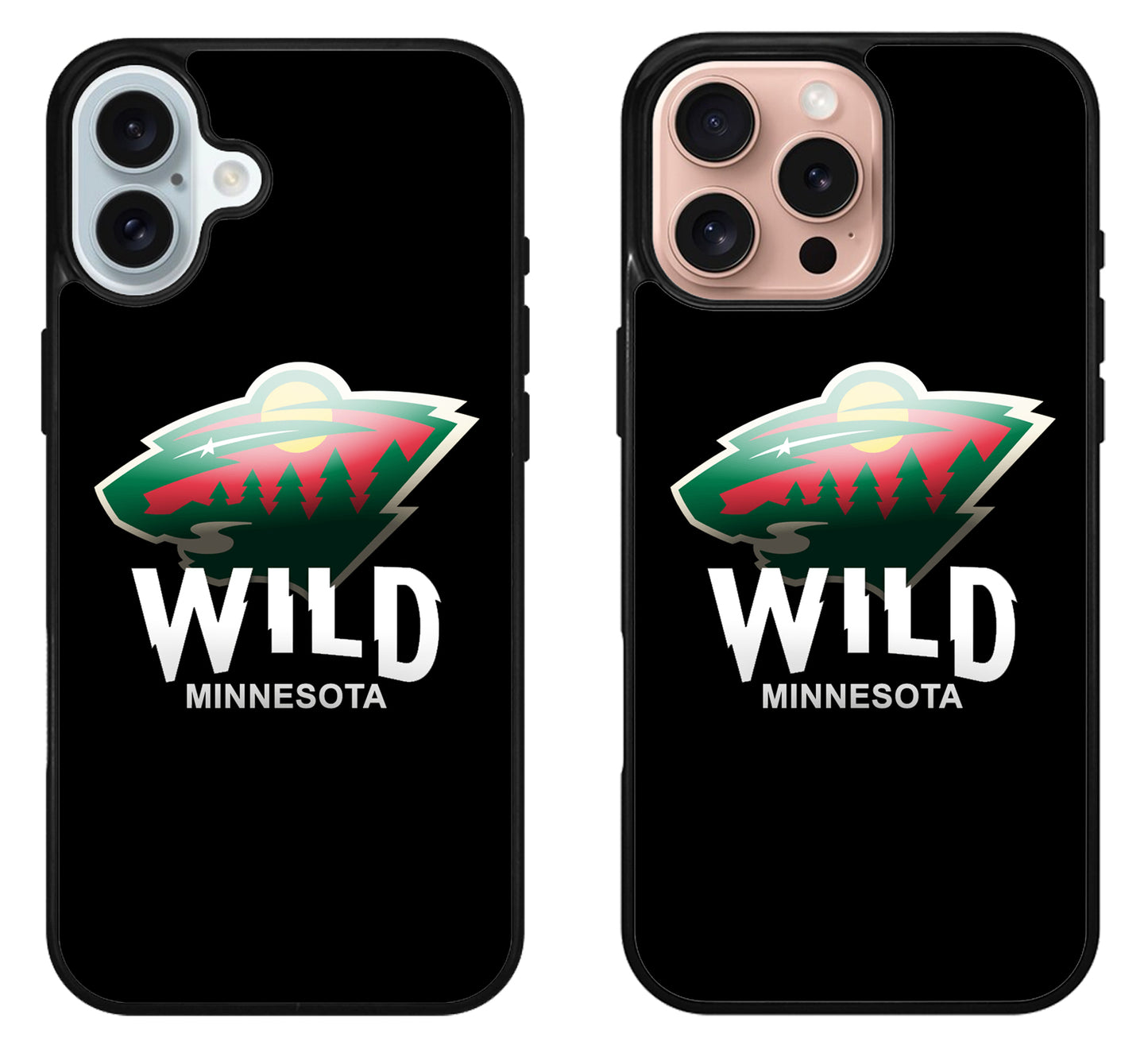 Minnesota Wild Black iPhone 16 | 16 Plus | 16 Pro | 16 Pro Max Case