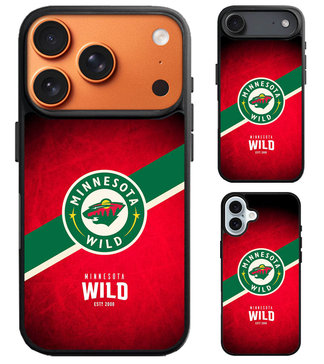 Minnesota Wild Red iPhone Air | iPhone 17 | 17 Pro | 17 Pro Max Case