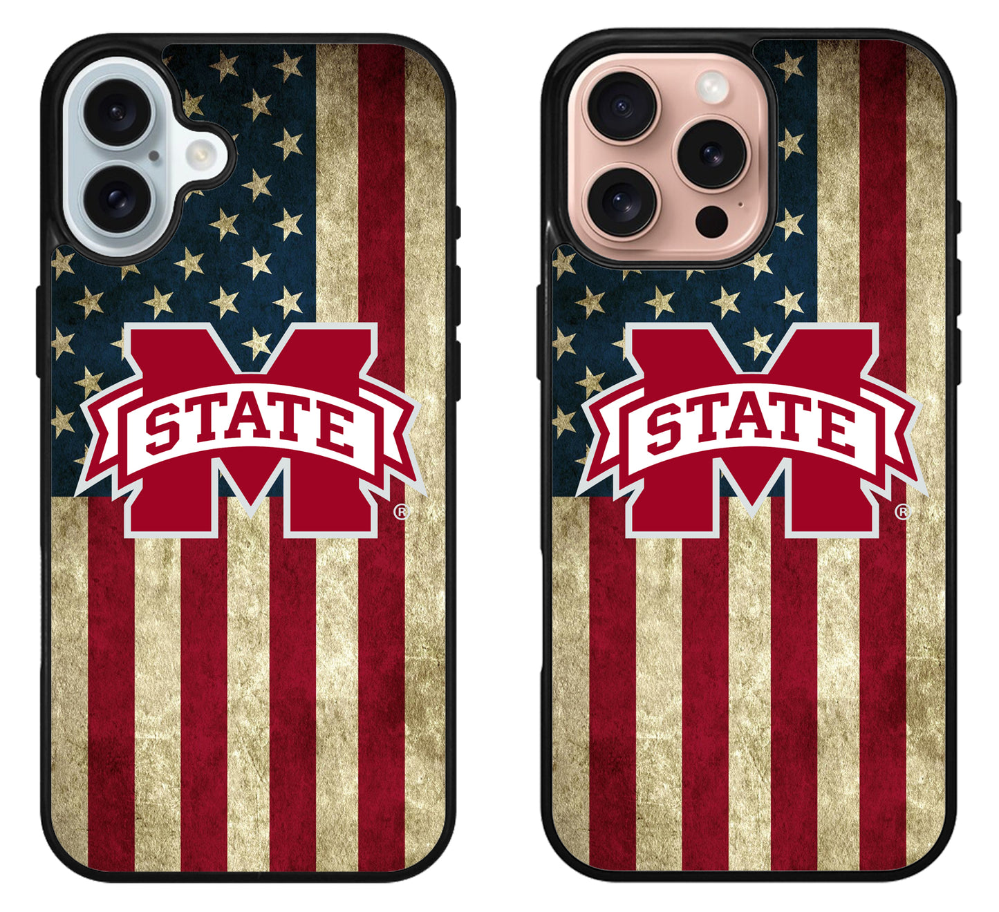 Mississippi State Bulldogs Logo iPhone 16 | 16 Plus | 16 Pro | 16 Pro Max Case