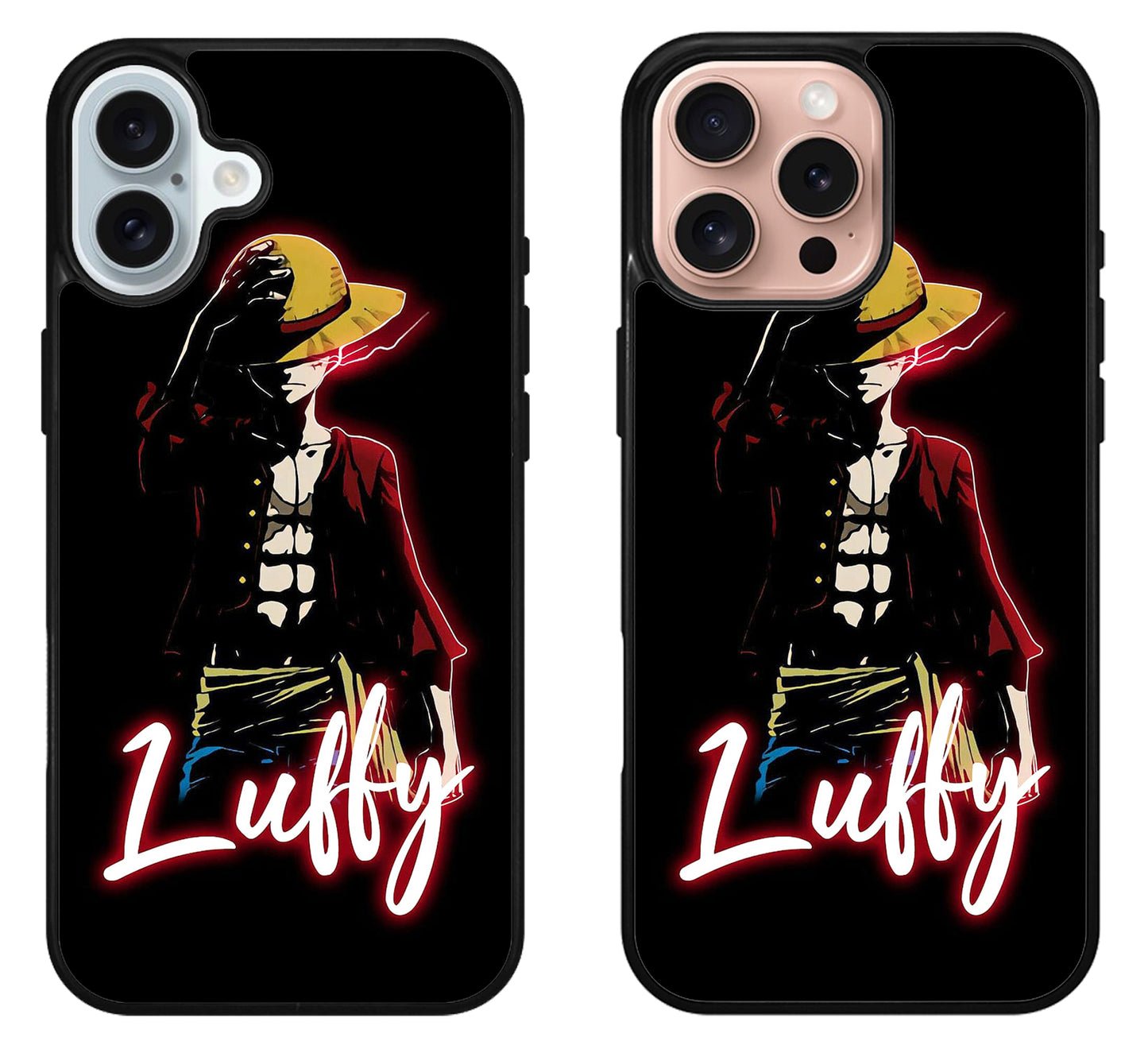 Monkey D luffy One Piece Black iPhone 16 | 16 Plus | 16 Pro | 16 Pro Max Case