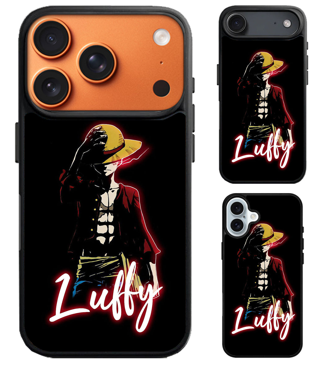 Monkey D luffy One Piece Black iPhone Air | iPhone 17 | 17 Pro | 17 Pro Max Case