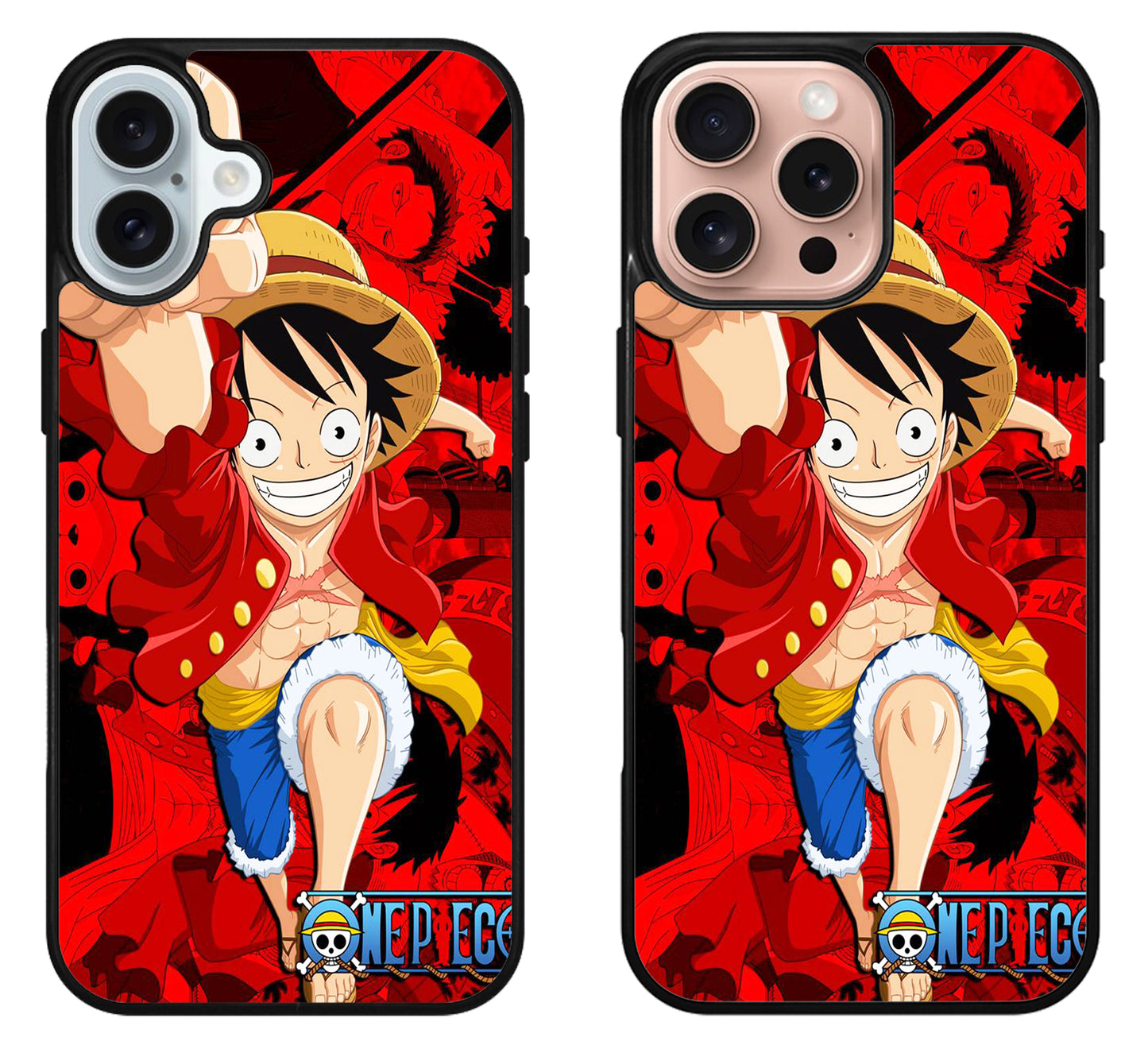 Monkey D luffy One Piece Collage iPhone 16 | 16 Plus | 16 Pro | 16 Pro Max Case