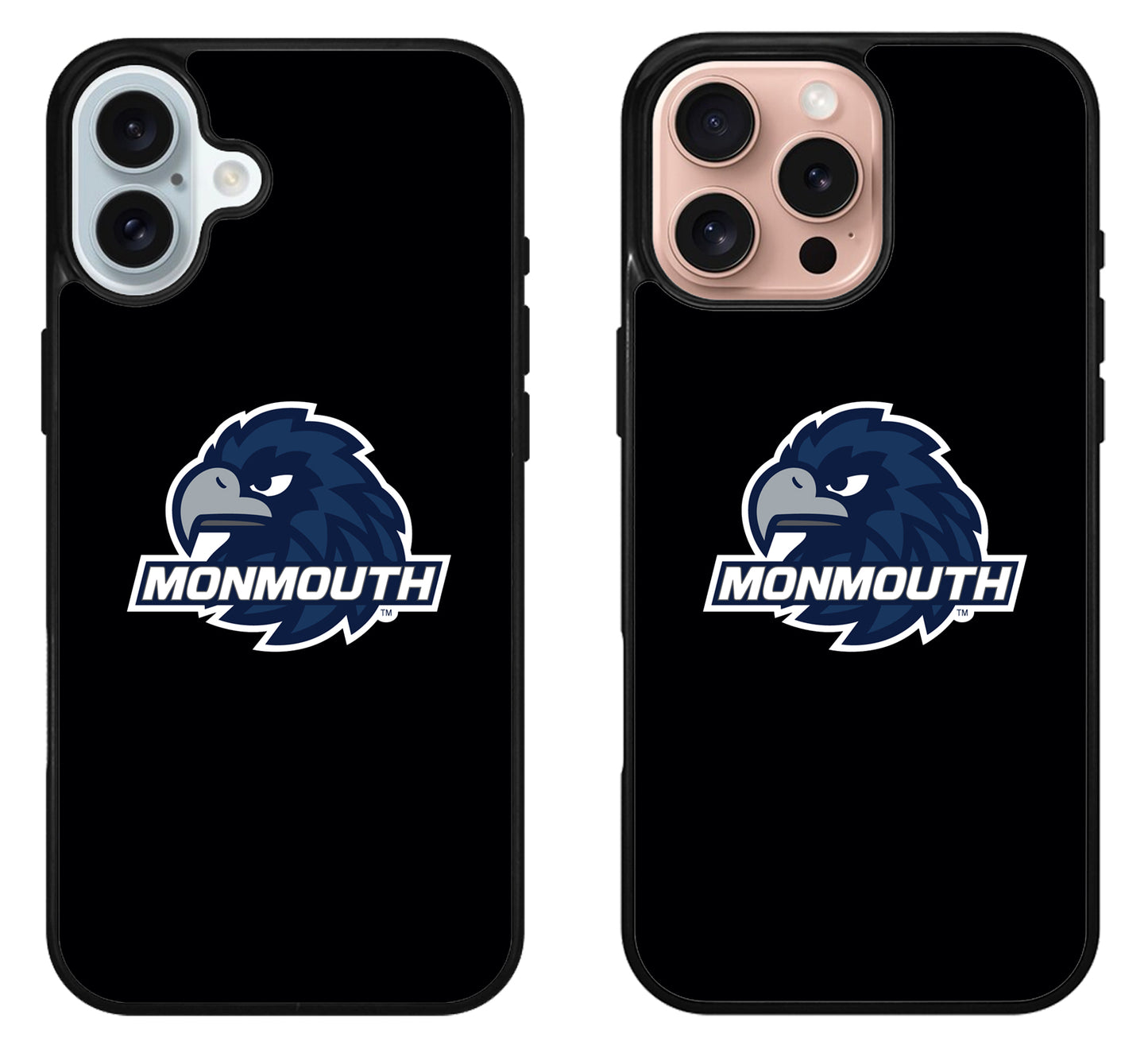 Monmouth Hawks Black iPhone 16 | 16 Plus | 16 Pro | 16 Pro Max Case