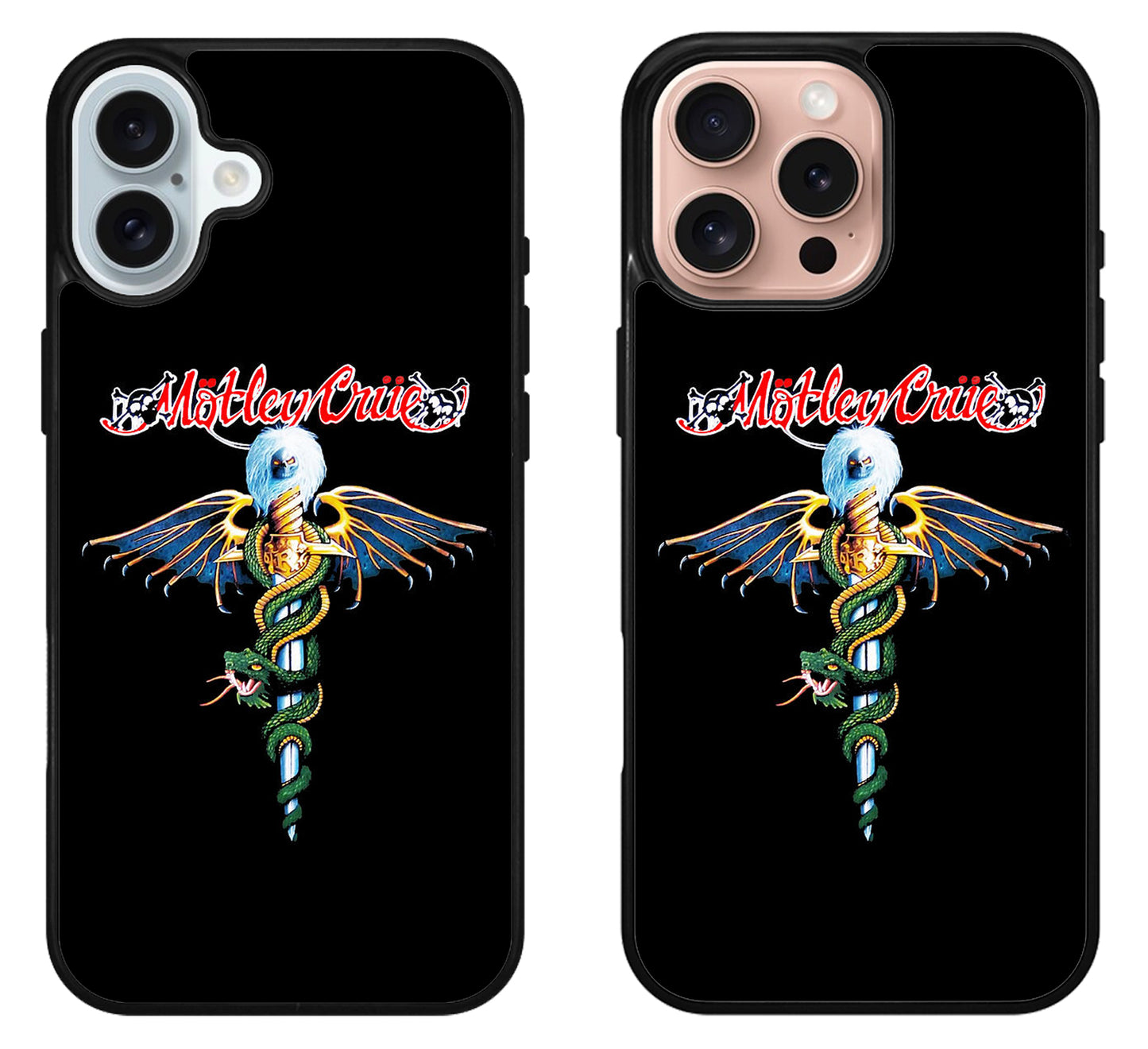 Motley Crue Black iPhone 16 | 16 Plus | 16 Pro | 16 Pro Max Case
