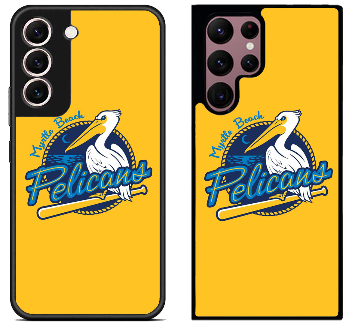 Myrtle Beach Pelicans Yellow Samsung Galaxy S22 | S22+ | S22 Ultra Case