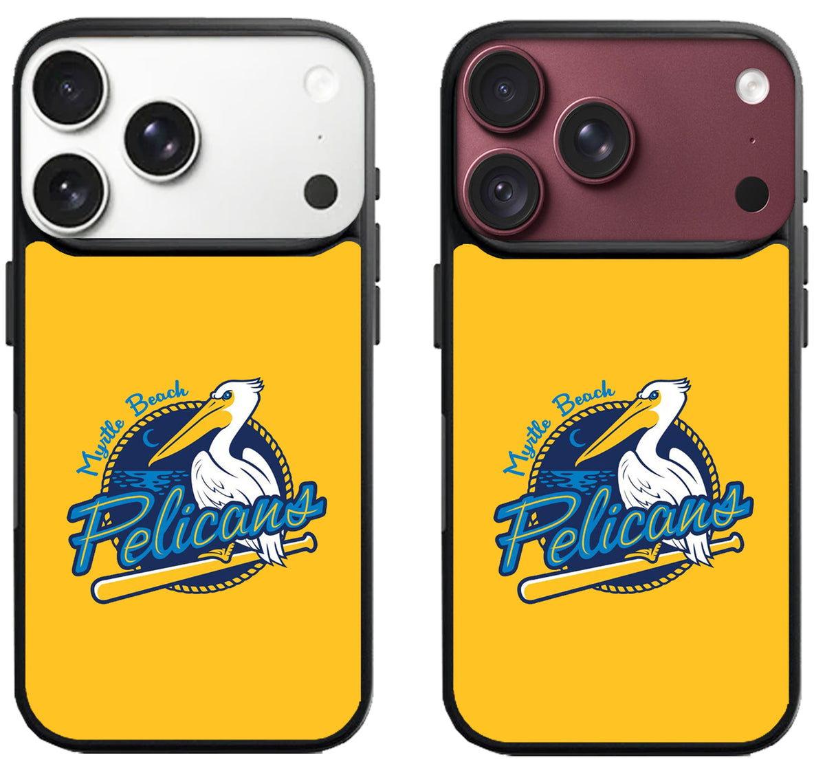 Myrtle Beach Pelicans Yellow iPhone 18 Pro | 18 Pro Max Case