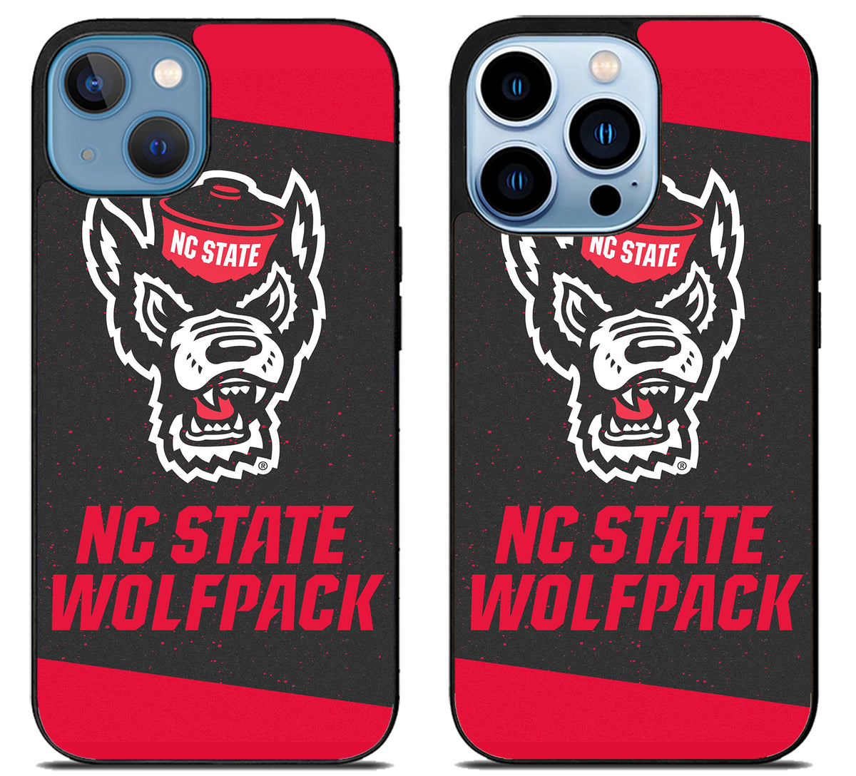 NC State Wolfpack Black Red iPhone 13 | 13 Mini | 13 Pro | 13 Pro Max Case