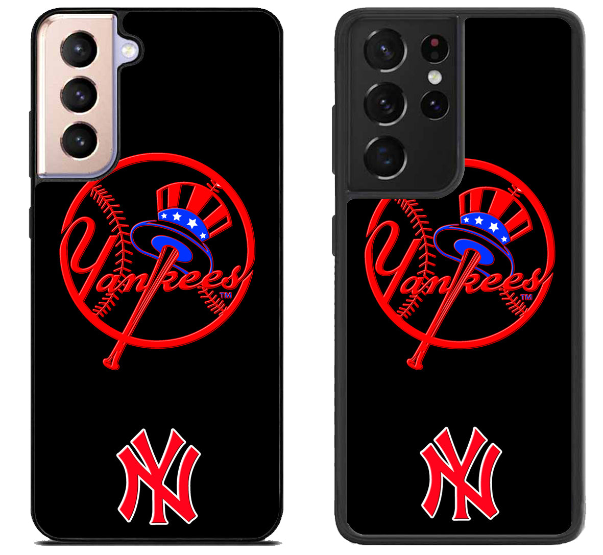 NY Yankees Black Samsung Galaxy S21 | S21 FE | S21+ | S21 Ultra Case