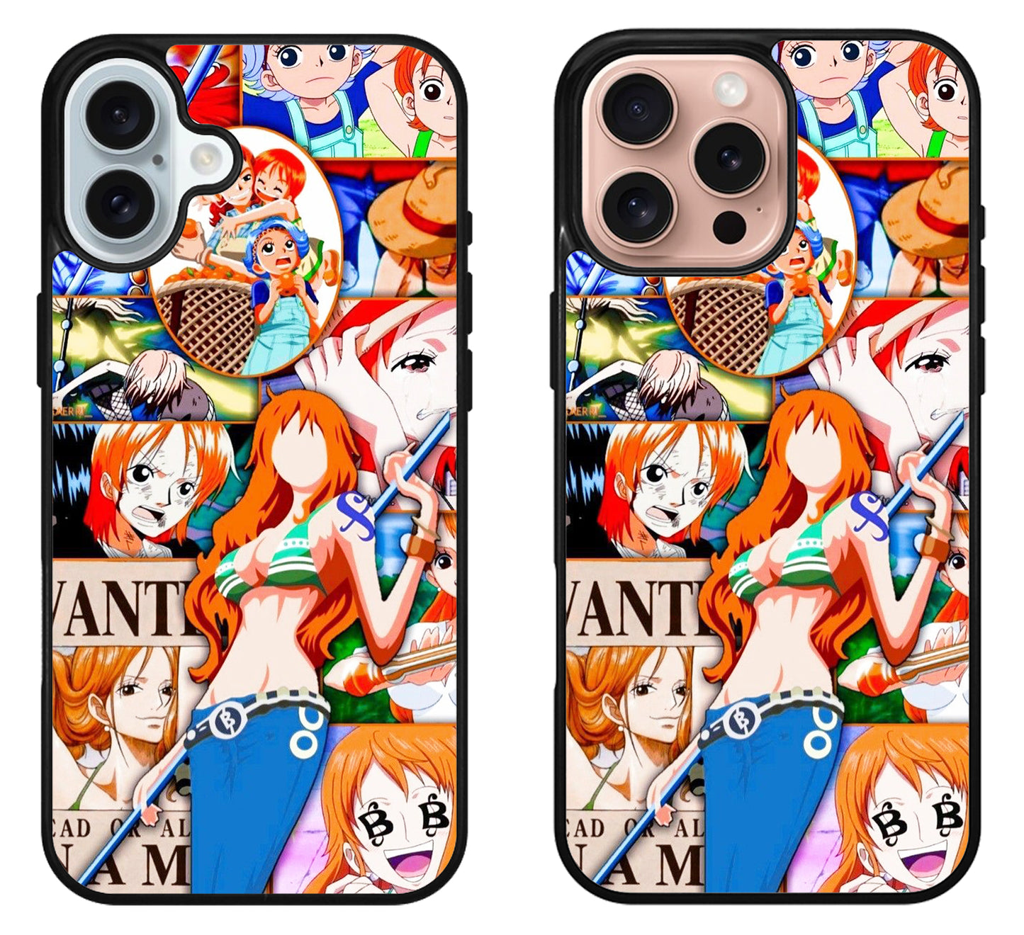 Nami One Piece Collage iPhone 16 | 16 Plus | 16 Pro | 16 Pro Max Case