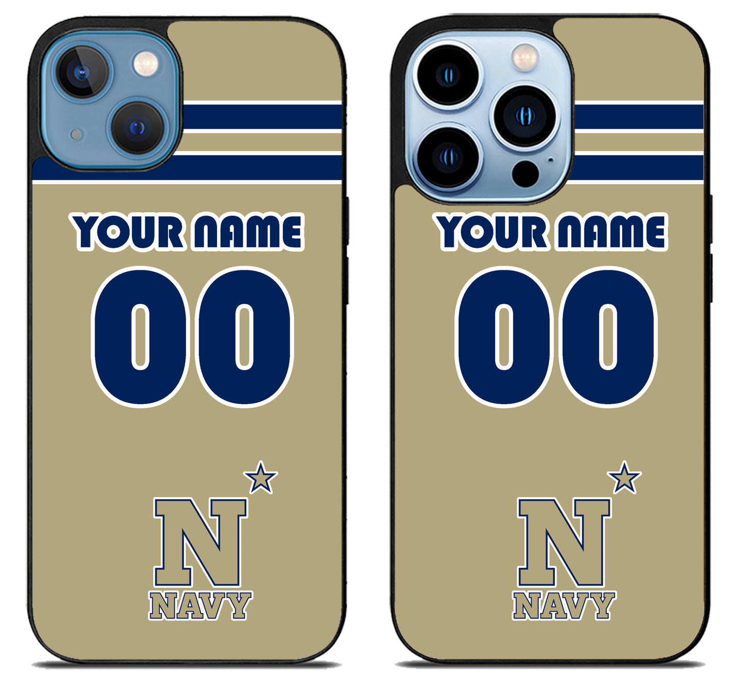Custom Personalized Navy Midshipmen iPhone 13 | 13 Mini | 13 Pro | 13 Pro Max Case