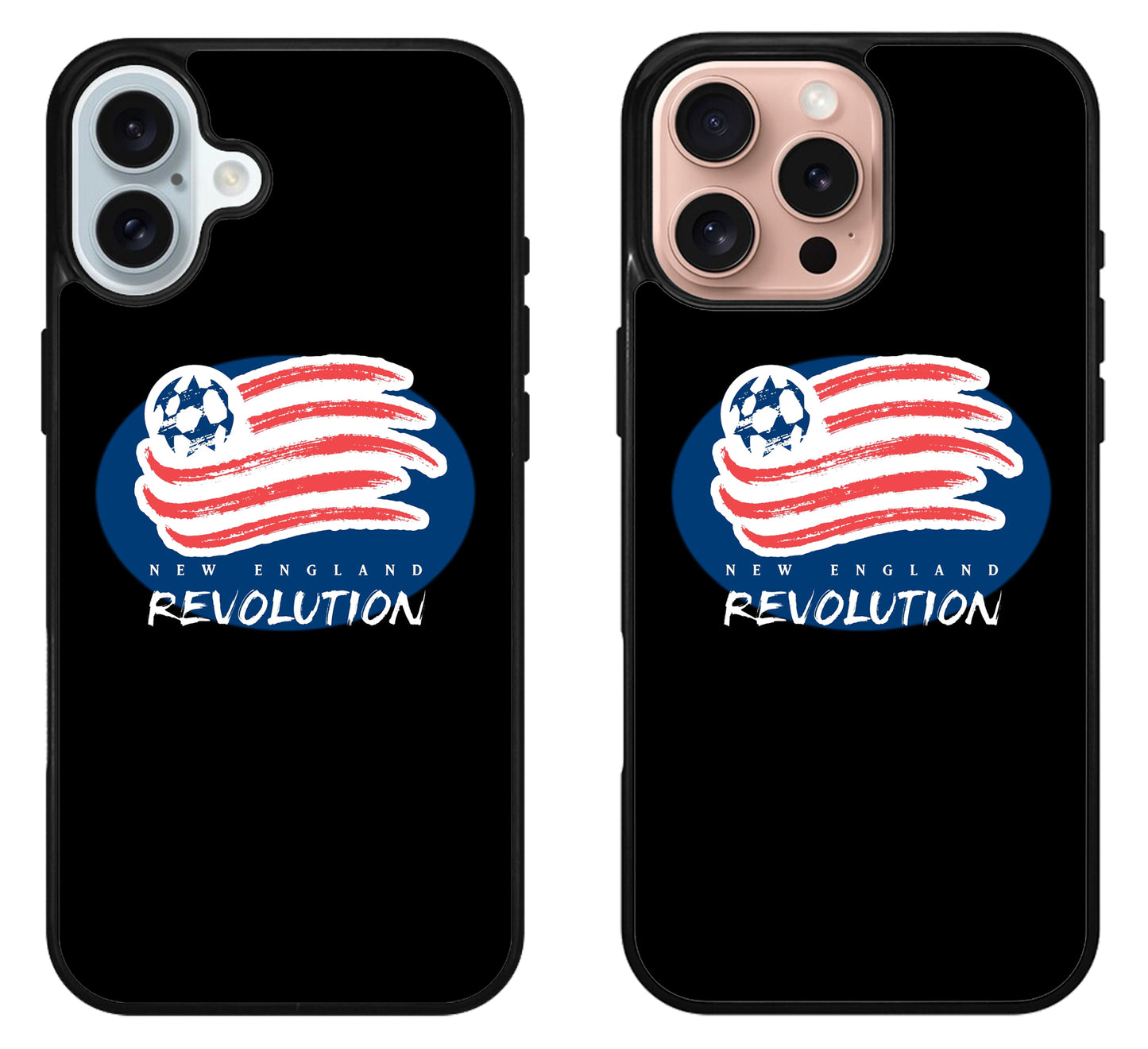 New England Revolution Black iPhone 16 | 16 Plus | 16 Pro | 16 Pro Max Case