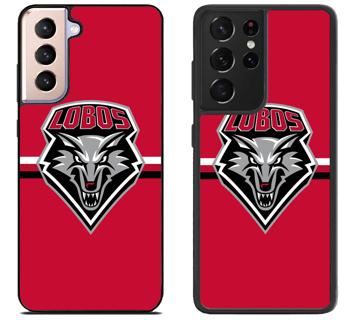 New Mexico Lobos Stripe Logo Samsung Galaxy S21 | S21 FE | S21+ | S21 Ultra Case