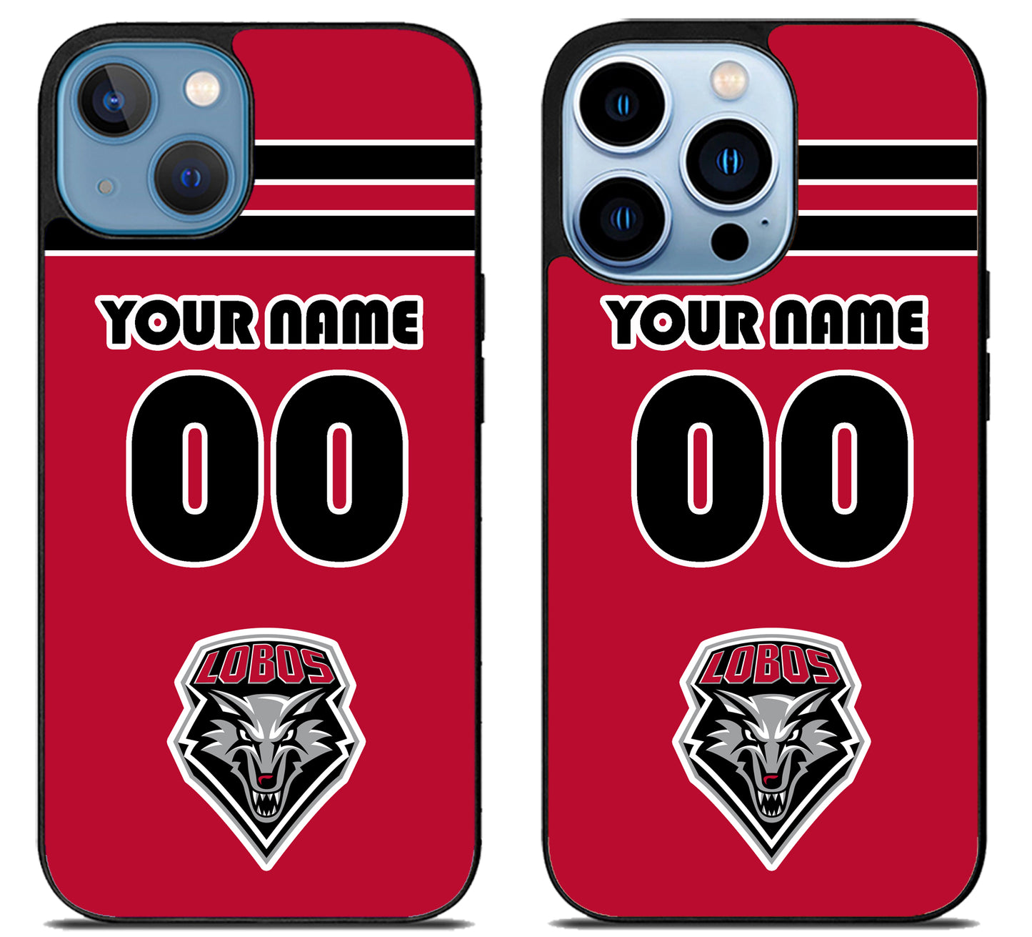 Custom Personalized New Mexico Lobos iPhone 13 | 13 Mini | 13 Pro | 13 Pro Max Case