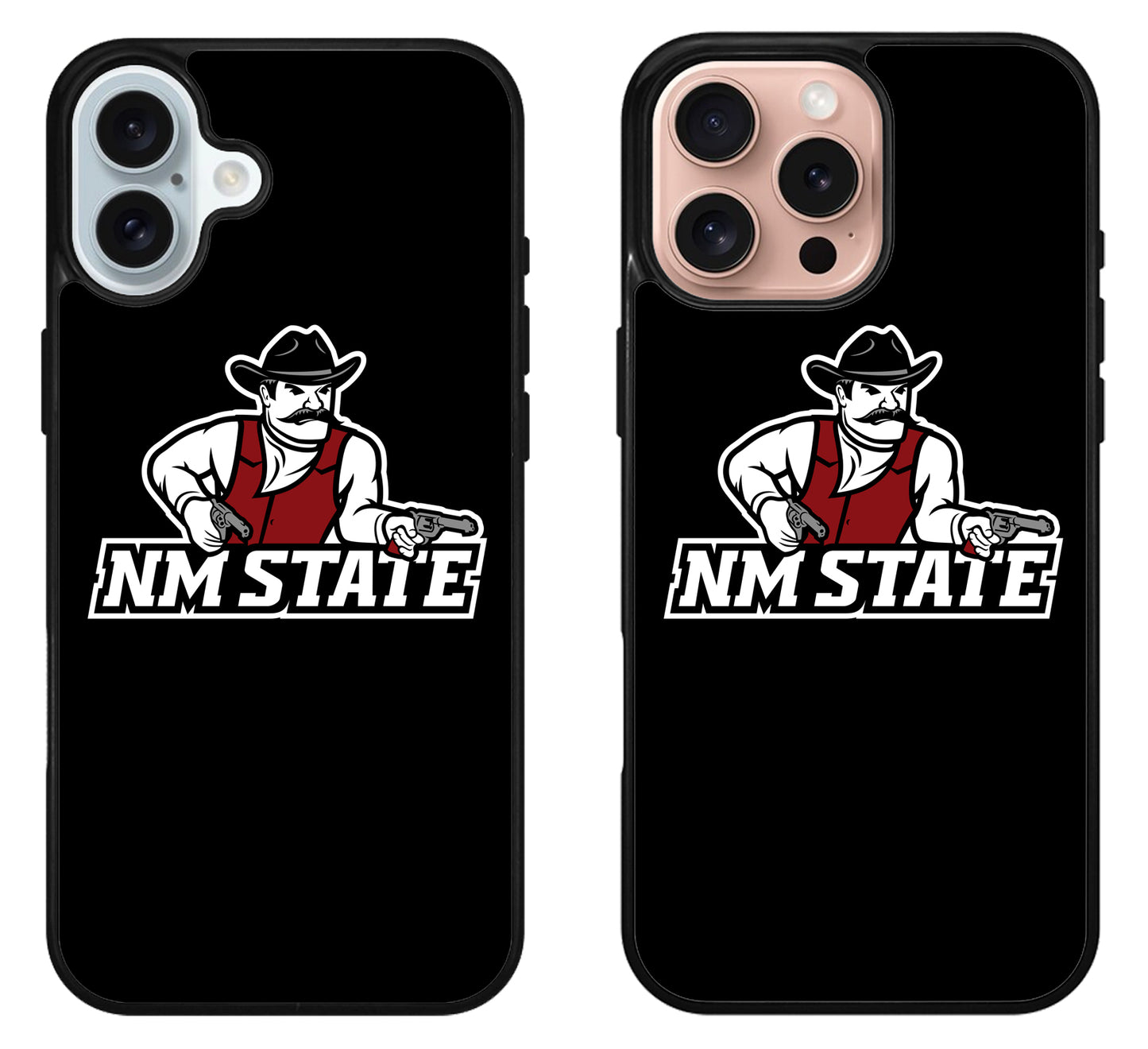 New Mexico State Aggies Black iPhone 16 | 16 Plus | 16 Pro | 16 Pro Max Case