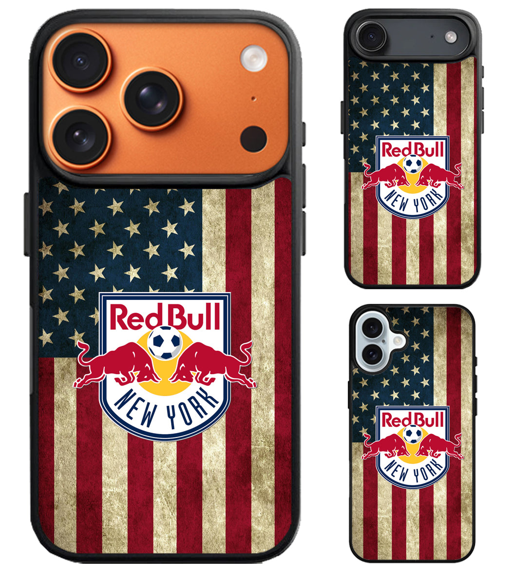 New York Red Bulls Logo Flag iPhone Air | iPhone 17 | 17 Pro | 17 Pro Max Case