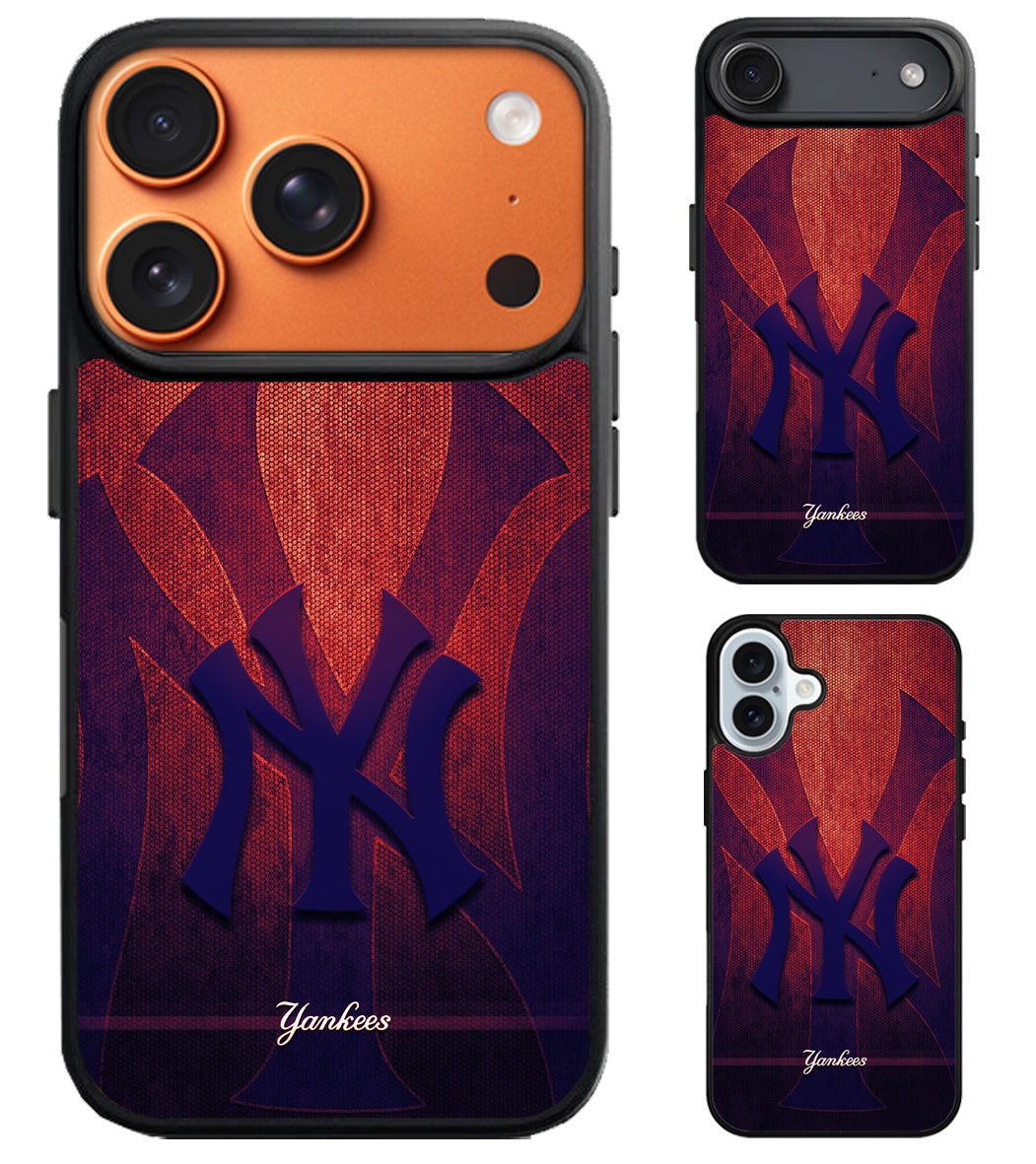 New York Yankees Logo Background iPhone Air | iPhone 17 | 17 Pro | 17 Pro Max Case